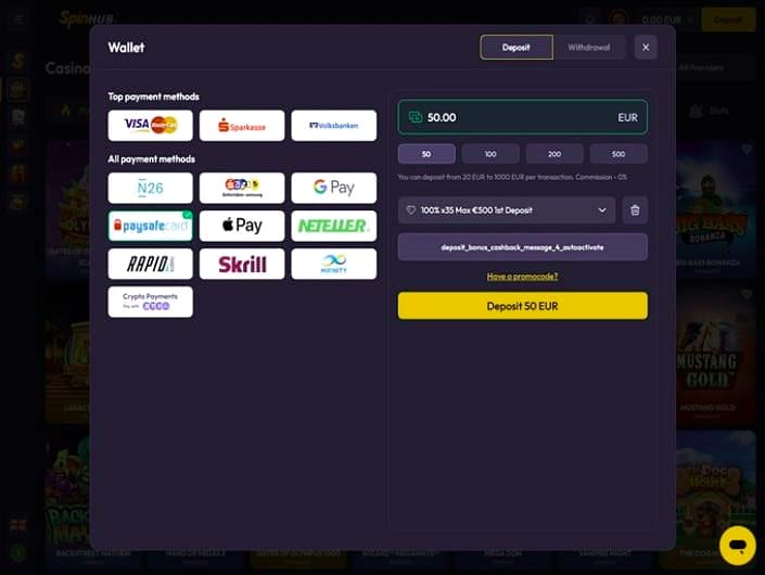 Spinhub casino Willkommensbonus – Wer steckt hinter Spinhub Casino?