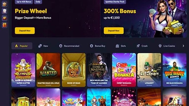 Spinhub casino Willkommensbonus