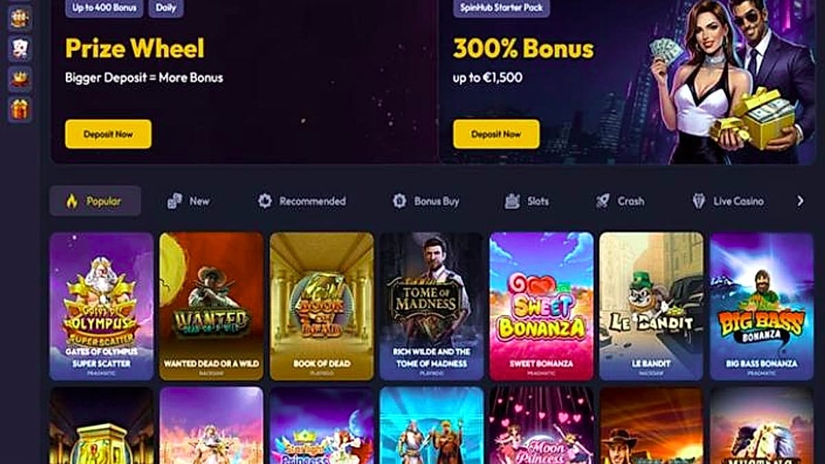 Spinhub casino Willkommensbonus