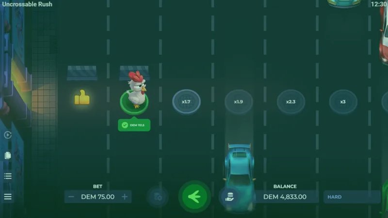 Eggwina - 3D-Hauptfigur in Uncrossable Rush von Evoplay